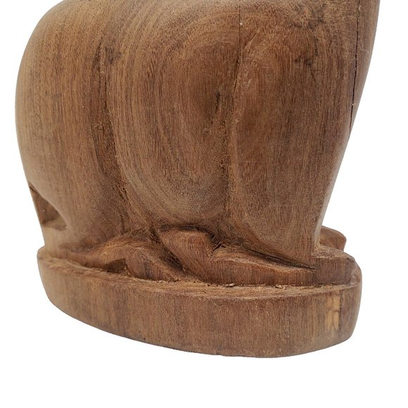 Vintage MCM Midcentury Modern Handcarved Teak Wood Antelope Gazelle 7" Tall EUC - Picture 4 of 12